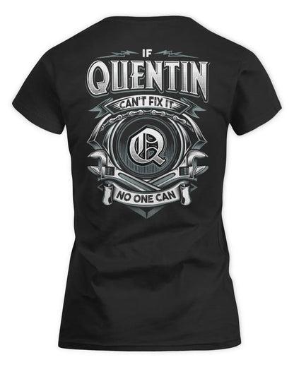 QUENTIN AP81-K4-626 - Personalized Ahmed Quote Apparel “If Ahmed Can't Fix It, No One Can” - Women's Standard T-Shirt - Black