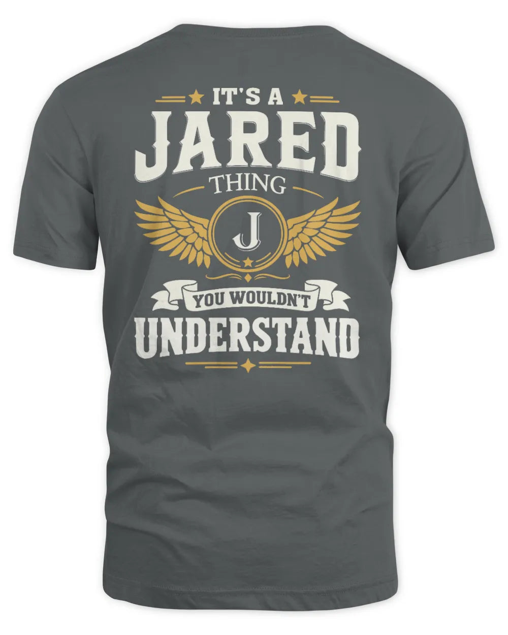 JARED KT06-M008 It’s a [NAME] Thing – You Wouldn’t Understand | Personalized Vintage T-Shirt - Unisex Standard T-Shirt - Charcoal