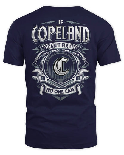 COPELAND AP81-K4-626 - Personalized Ahmed Quote Apparel “If Ahmed Can't Fix It, No One Can” - Unisex Standard T-Shirt - Navy