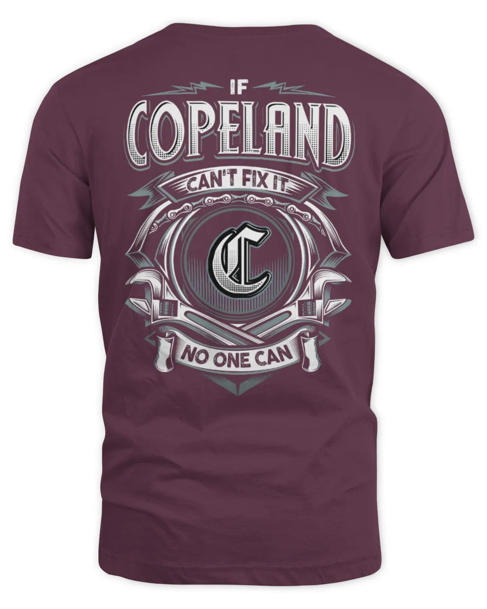 COPELAND AP81-K4-626 - Personalized Ahmed Quote Apparel “If Ahmed Can't Fix It, No One Can” - Unisex Standard T-Shirt - Maroon