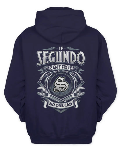 SEGUNDO AP81-K4-626 - Personalized Ahmed Quote Apparel “If Ahmed Can't Fix It, No One Can” - Unisex Hoodie - Navy