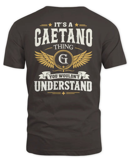 GAETANO KT06-M008 It’s a [NAME] Thing – You Wouldn’t Understand | Personalized Vintage T-Shirt - Unisex Standard T-Shirt - Dark Chocolate