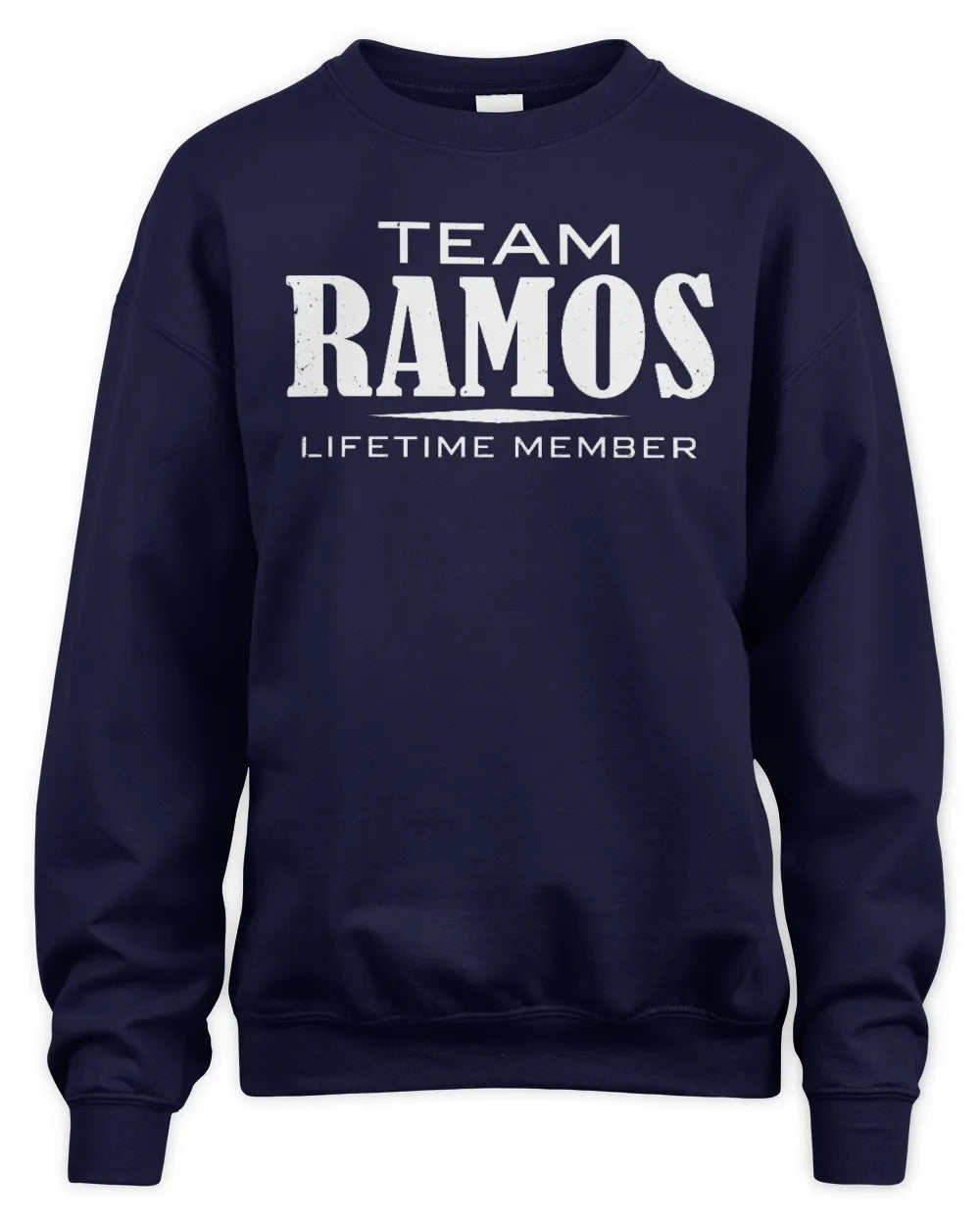 RAMOS BL62-K4-128 - Personalized “Team NAME Lifetime Member” - Unisex Sweatshirt - Navy