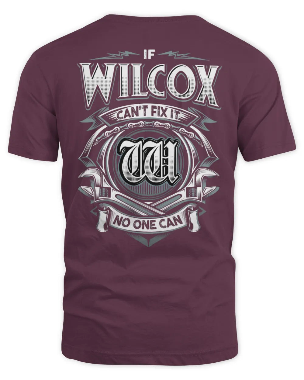 WILCOX AP81-K4-626 - Personalized Ahmed Quote Apparel “If Ahmed Can't Fix It, No One Can” - Unisex Standard T-Shirt - Maroon