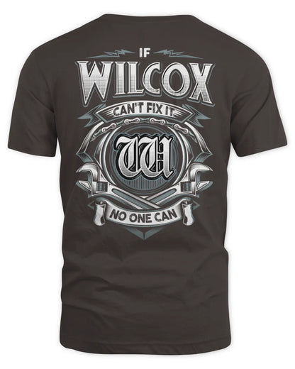 WILCOX AP81-K4-626 - Personalized Ahmed Quote Apparel “If Ahmed Can't Fix It, No One Can” - Unisex Standard T-Shirt - Dark Chocolate