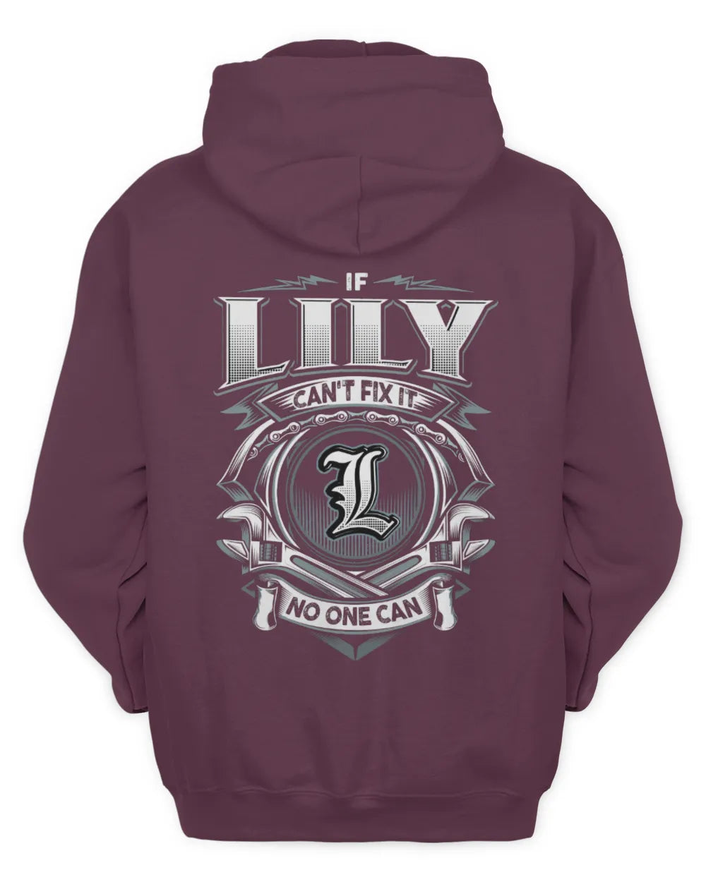 LILY AP81-K4-626 - Personalized Ahmed Quote Apparel “If Ahmed Can't Fix It, No One Can” - Unisex Hoodie - Maroon