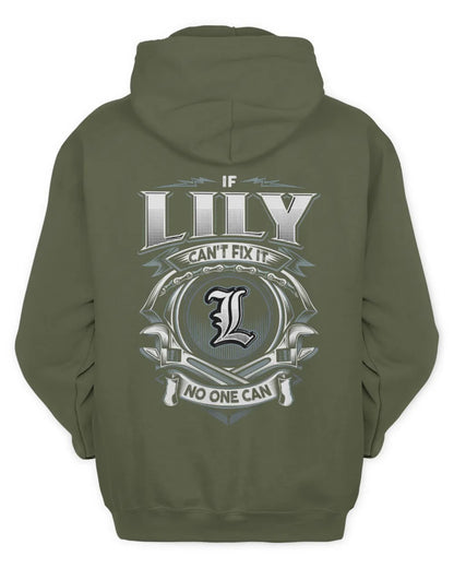 LILY AP81-K4-626 - Personalized Ahmed Quote Apparel “If Ahmed Can't Fix It, No One Can” - Unisex Hoodie - Military Green