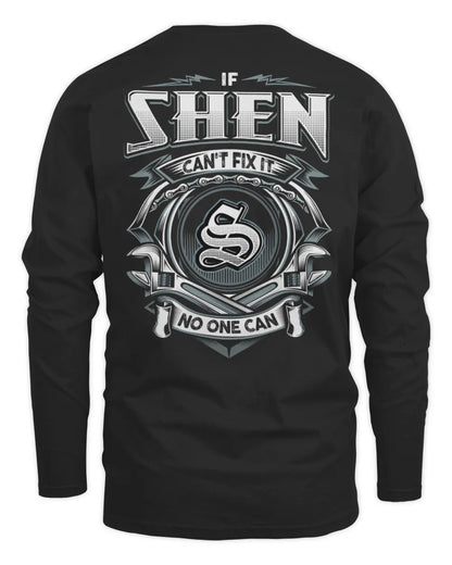 SHEN AP81-K4-626 - Personalized Ahmed Quote Apparel “If Ahmed Can't Fix It, No One Can” - Men's Long Sleeved T-Shirt - Black