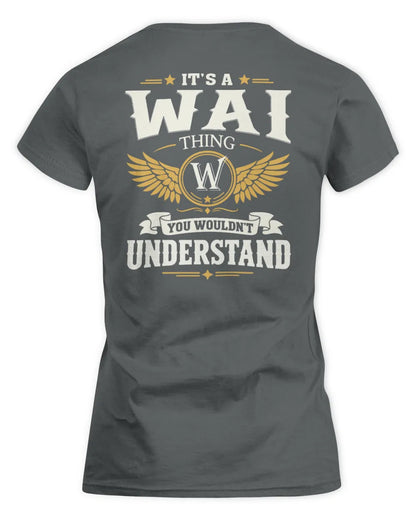 WAI KT06-M008 It’s a [NAME] Thing – You Wouldn’t Understand | Personalized Vintage T-Shirt - Women's Standard T-Shirt - Charcoal