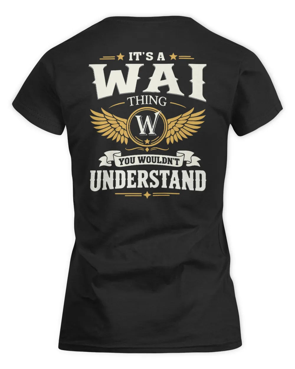 WAI KT06-M008 It’s a [NAME] Thing – You Wouldn’t Understand | Personalized Vintage T-Shirt - Women's Standard T-Shirt - Black