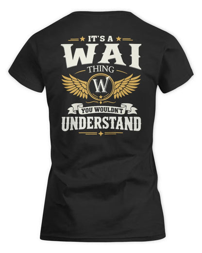 WAI KT06-M008 It’s a [NAME] Thing – You Wouldn’t Understand | Personalized Vintage T-Shirt - Women's Standard T-Shirt - Black