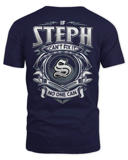 STEPH AP81-K4-626 - Personalized Ahmed Quote Apparel “If Ahmed Can't Fix It, No One Can” - Unisex Standard T-Shirt - Navy