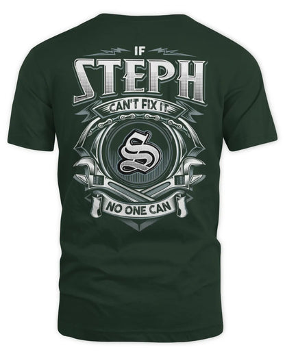 STEPH AP81-K4-626 - Personalized Ahmed Quote Apparel “If Ahmed Can't Fix It, No One Can” - Unisex Standard T-Shirt - Forest Green