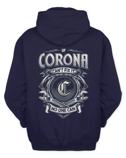 CORONA AP81-K4-626 - Personalized Ahmed Quote Apparel “If Ahmed Can't Fix It, No One Can” - Unisex Hoodie - Navy