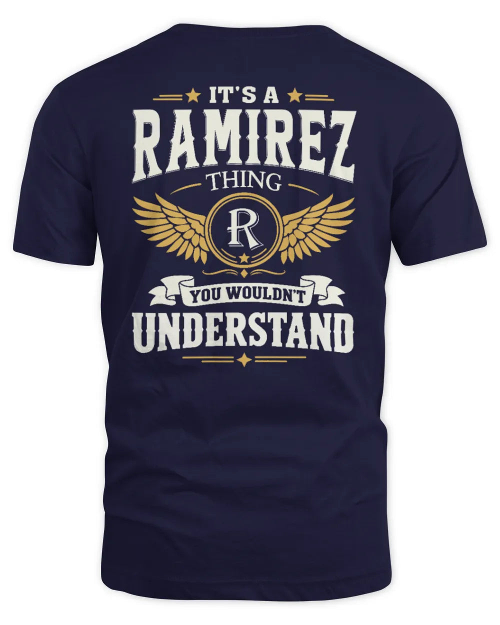 RAMIREZ KT06-M008 It’s a [NAME] Thing – You Wouldn’t Understand | Personalized Vintage T-Shirt - Unisex Standard T-Shirt - Navy