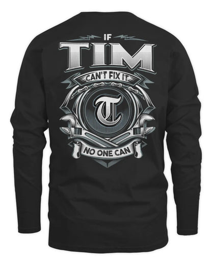 TIM AP81-K4-626 - Personalized Ahmed Quote Apparel “If Ahmed Can't Fix It, No One Can” - Men's Long Sleeved T-Shirt - Black