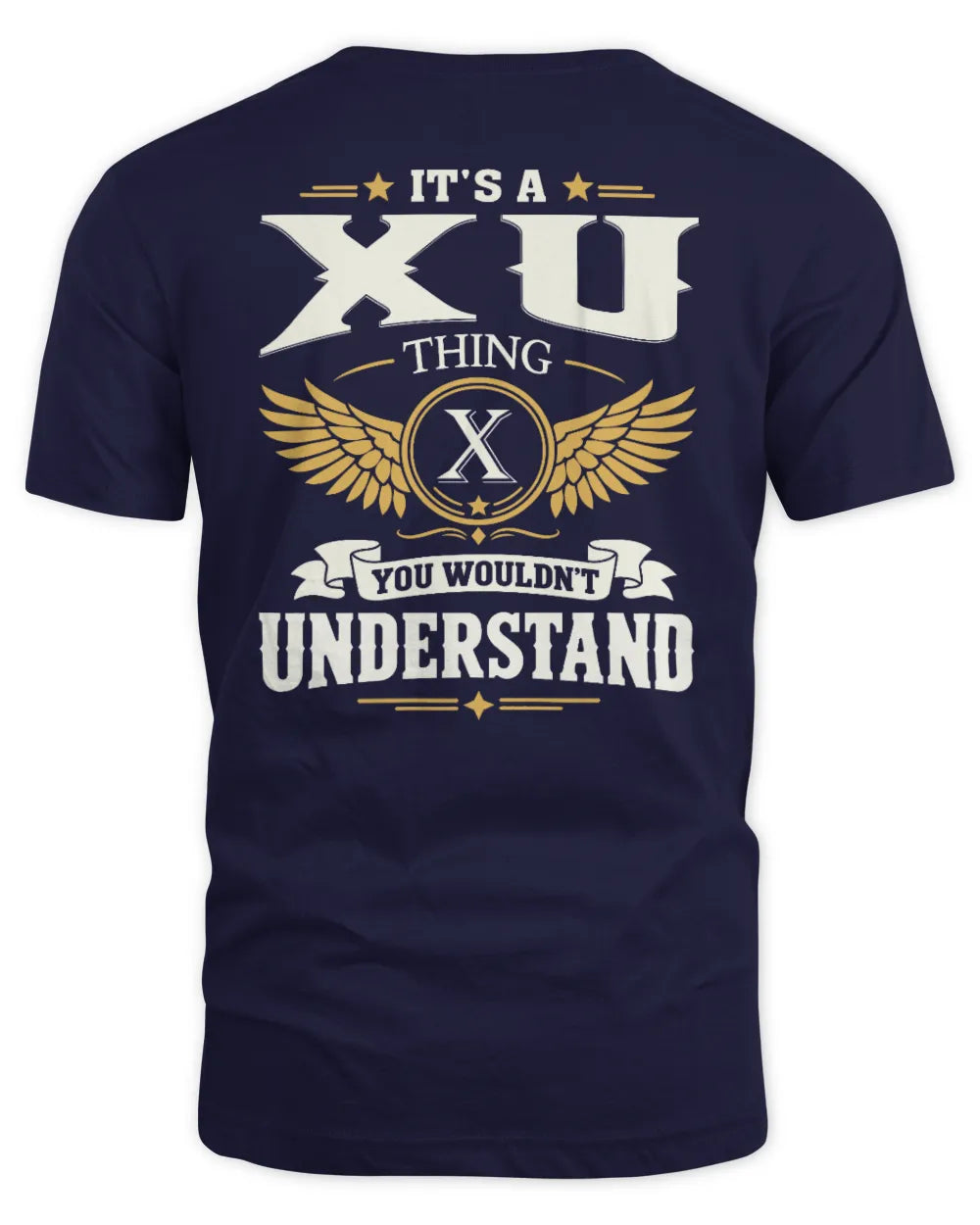 XU KT06-M008 It’s a [NAME] Thing – You Wouldn’t Understand | Personalized Vintage T-Shirt - Unisex Standard T-Shirt - Navy