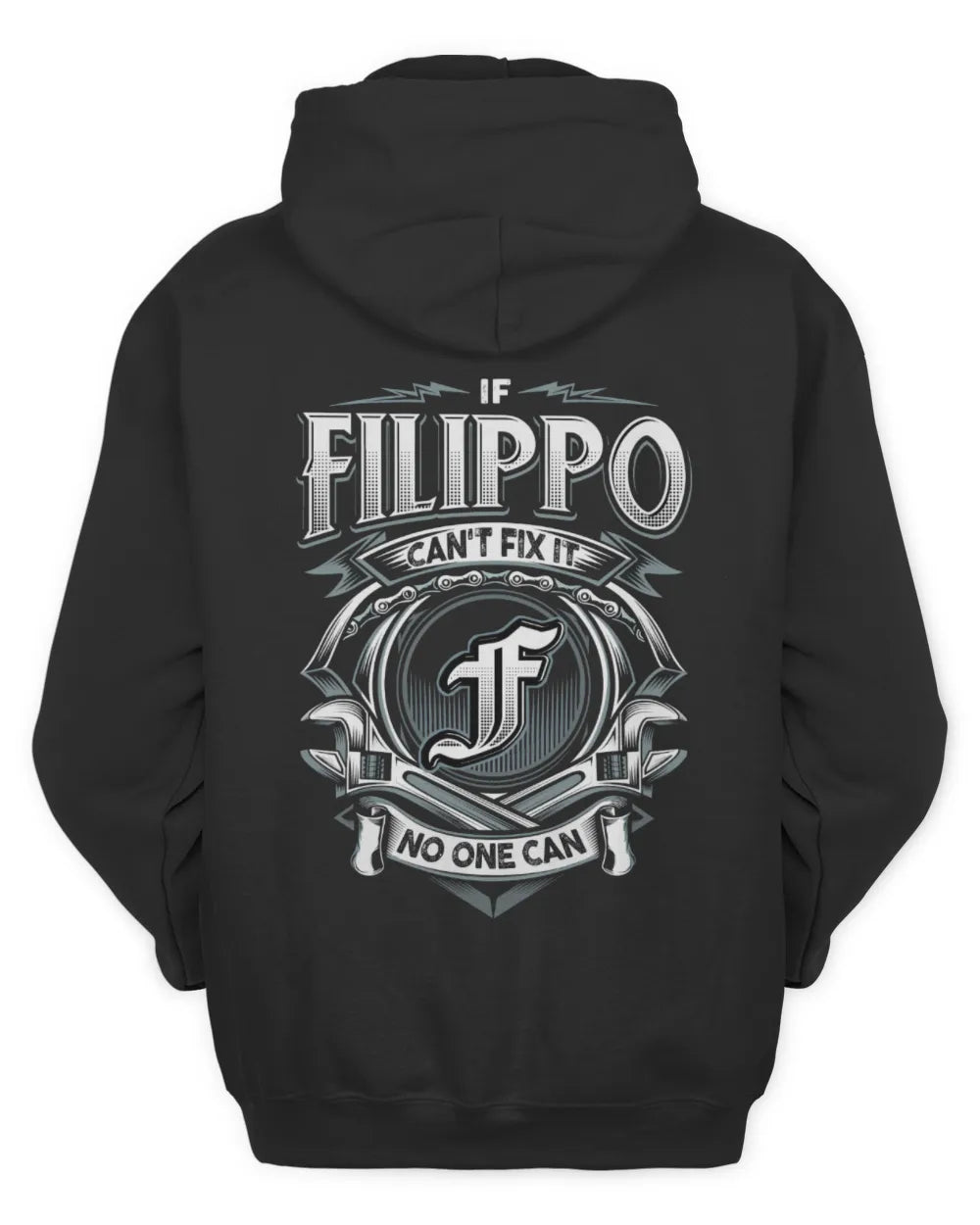 FILIPPO AP81-K4-626 - Personalized Ahmed Quote Apparel “If Ahmed Can't Fix It, No One Can” - Unisex Hoodie - Black