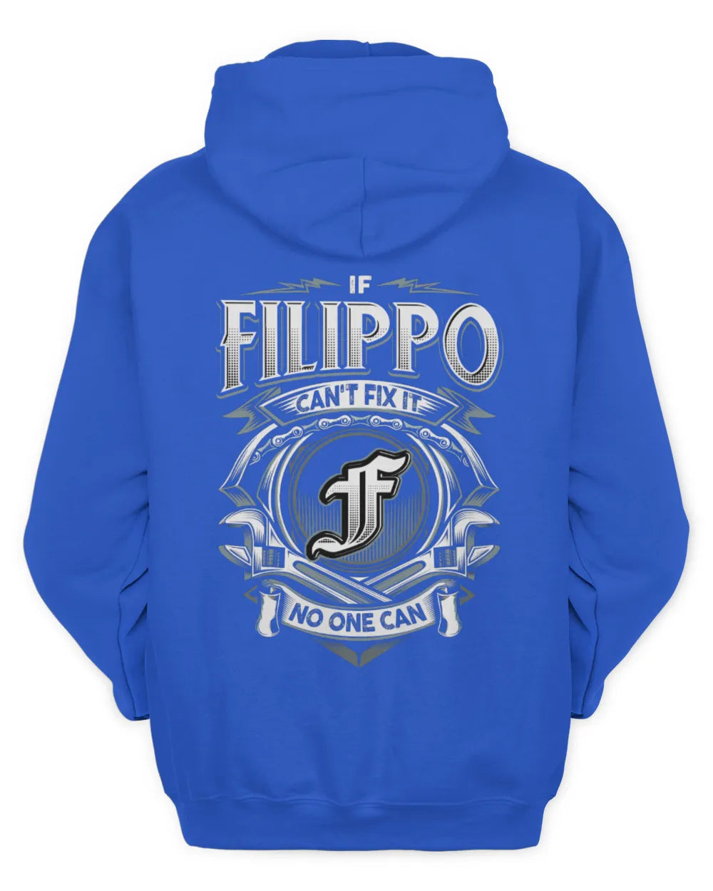 FILIPPO AP81-K4-626 - Personalized Ahmed Quote Apparel “If Ahmed Can't Fix It, No One Can” - Unisex Hoodie - Royal