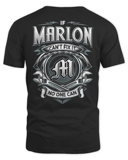MARLON AP81-K4-626 - Personalized Ahmed Quote Apparel “If Ahmed Can't Fix It, No One Can” - Unisex Standard T-Shirt - Black