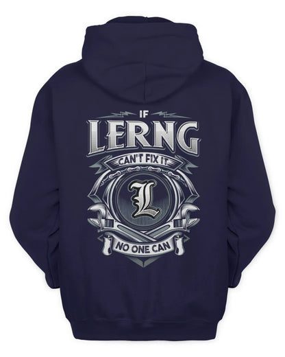 LERNG AP81-K4-626 - Personalized Ahmed Quote Apparel “If Ahmed Can't Fix It, No One Can” - Unisex Hoodie - Navy