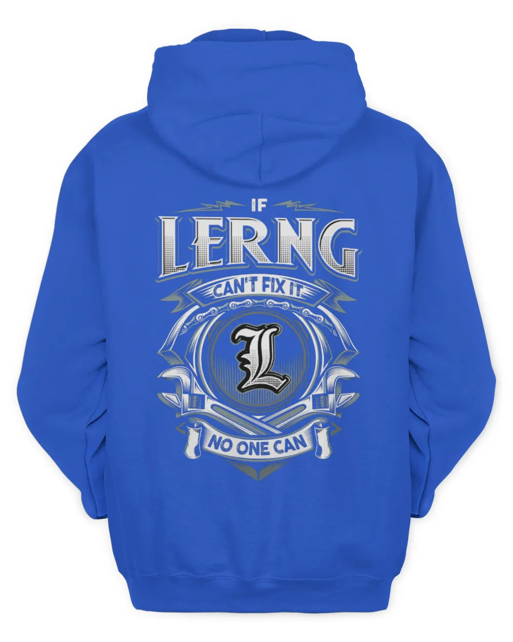 LERNG AP81-K4-626 - Personalized Ahmed Quote Apparel “If Ahmed Can't Fix It, No One Can” - Unisex Hoodie - Royal