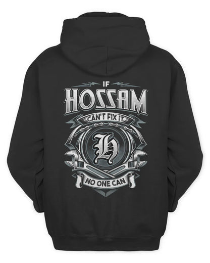 HOSSAM AP81-K4-626 - Personalized Ahmed Quote Apparel “If Ahmed Can't Fix It, No One Can” - Unisex Hoodie - Black