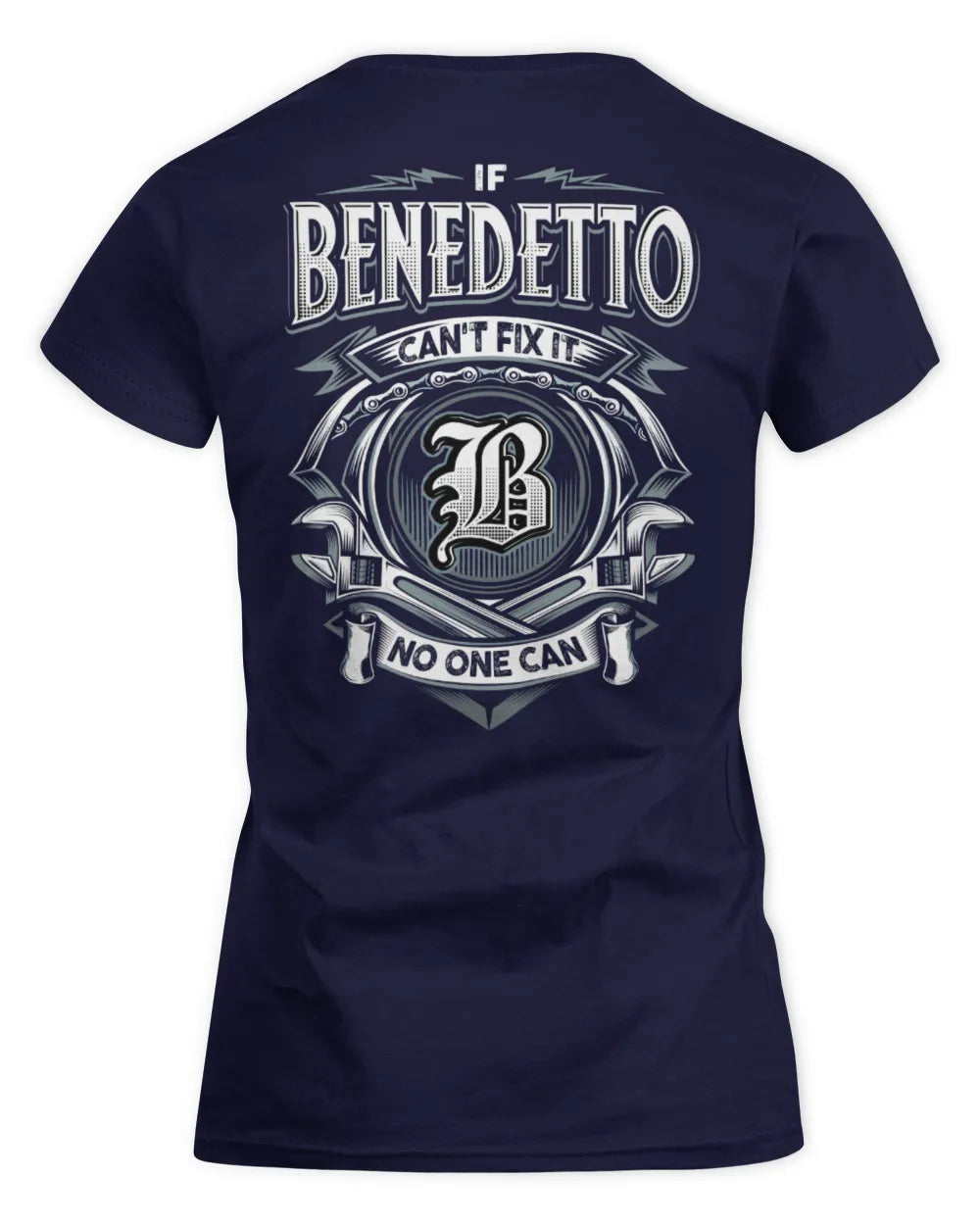 BENEDETTO AP81-K4-626 - Personalized Ahmed Quote Apparel “If Ahmed Can't Fix It, No One Can” - Women's Standard T-Shirt - Navy
