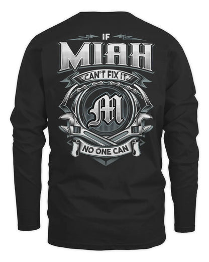 MIAH AP81-K4-626 - Personalized Ahmed Quote Apparel “If Ahmed Can't Fix It, No One Can” - Men's Long Sleeved T-Shirt - Black