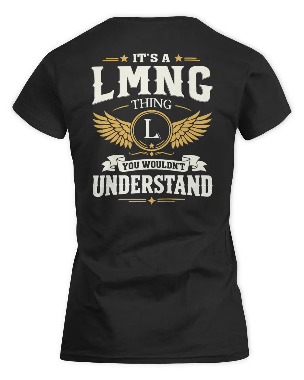 LMNG KT06-M008 It’s a [NAME] Thing – You Wouldn’t Understand | Personalized Vintage T-Shirt - Women's Standard T-Shirt - Black