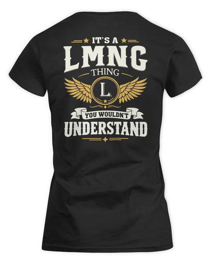 LMNG KT06-M008 It’s a [NAME] Thing – You Wouldn’t Understand | Personalized Vintage T-Shirt - Women's Standard T-Shirt - Black
