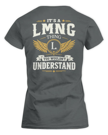 LMNG KT06-M008 It’s a [NAME] Thing – You Wouldn’t Understand | Personalized Vintage T-Shirt - Women's Standard T-Shirt - Charcoal