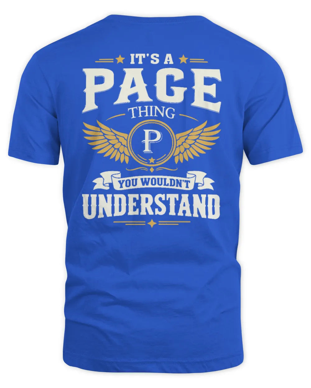 PAGE KT06-M008 It’s a [NAME] Thing – You Wouldn’t Understand | Personalized Vintage T-Shirt - Unisex Standard T-Shirt - Royal