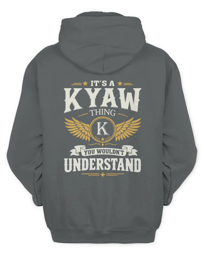 KYAW KT06-M008 It’s a [NAME] Thing – You Wouldn’t Understand | Personalized Vintage T-Shirt - Unisex Hoodie - Charcoal