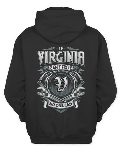 VIRGINIA AP81-K4-626 - Personalized Ahmed Quote Apparel “If Ahmed Can't Fix It, No One Can” - Unisex Hoodie - Black