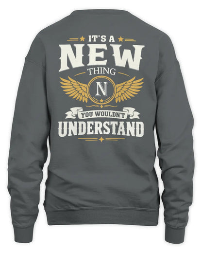 NEW KT06-M008 It’s a [NAME] Thing – You Wouldn’t Understand | Personalized Vintage T-Shirt - Unisex Sweatshirt - Charcoal