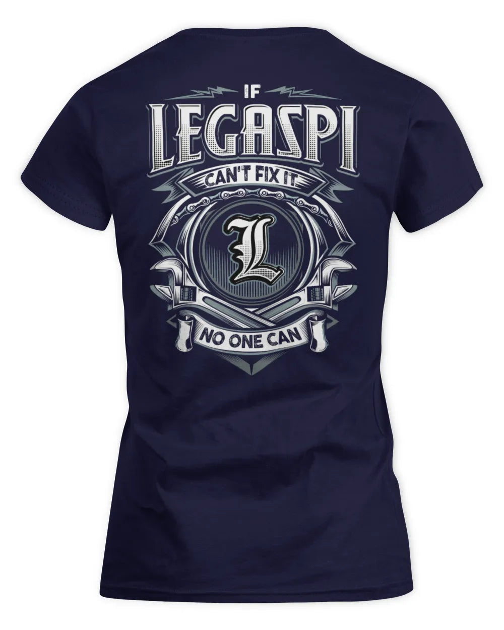 LEGASPI AP81-K4-626 - Personalized Ahmed Quote Apparel “If Ahmed Can't Fix It, No One Can” - Women's Standard T-Shirt - Navy