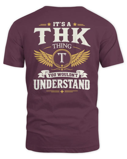THK KT06-M008 It’s a [NAME] Thing – You Wouldn’t Understand | Personalized Vintage T-Shirt - Unisex Standard T-Shirt - Maroon