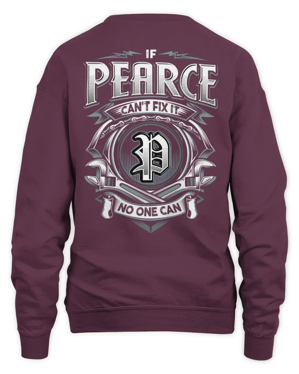 PEARCE AP81-K4-626 - Personalized Ahmed Quote Apparel “If Ahmed Can't Fix It, No One Can” - Unisex Sweatshirt - Maroon