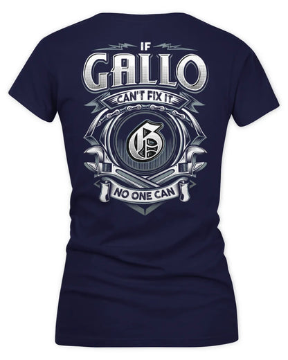 GALLO AP81-K4-626 - Personalized Ahmed Quote Apparel “If Ahmed Can't Fix It, No One Can” - Women's V-Neck T-Shirt - Navy
