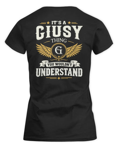 GIUSY KT06-M008 It’s a [NAME] Thing – You Wouldn’t Understand | Personalized Vintage T-Shirt - Women's Standard T-Shirt - Black