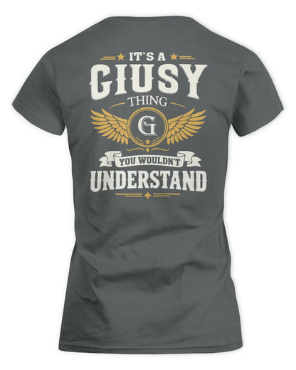 GIUSY KT06-M008 It’s a [NAME] Thing – You Wouldn’t Understand | Personalized Vintage T-Shirt - Women's Standard T-Shirt - Charcoal