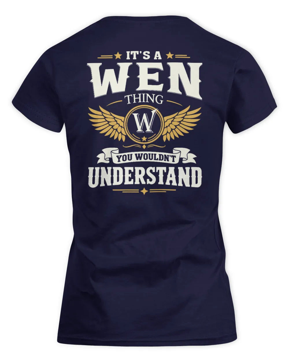 WEN KT06-M008 It’s a [NAME] Thing – You Wouldn’t Understand | Personalized Vintage T-Shirt - Women's Standard T-Shirt - Navy