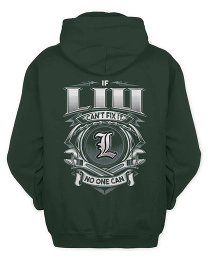 LIU AP81-K4-626 - Personalized Ahmed Quote Apparel “If Ahmed Can't Fix It, No One Can” - Unisex Hoodie - Forest Green