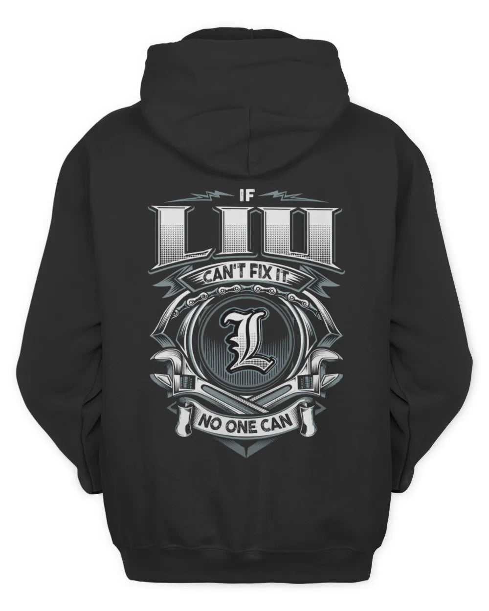 LIU AP81-K4-626 - Personalized Ahmed Quote Apparel “If Ahmed Can't Fix It, No One Can” - Unisex Hoodie - Black
