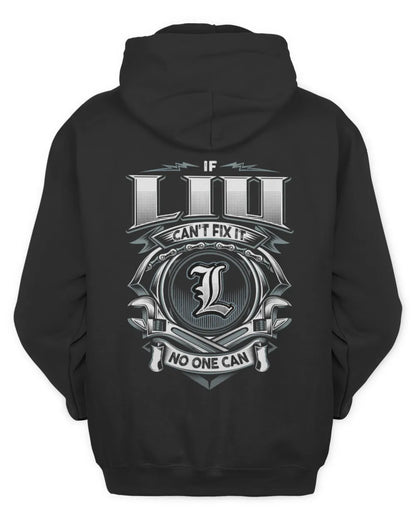 LIU AP81-K4-626 - Personalized Ahmed Quote Apparel “If Ahmed Can't Fix It, No One Can” - Unisex Hoodie - Black