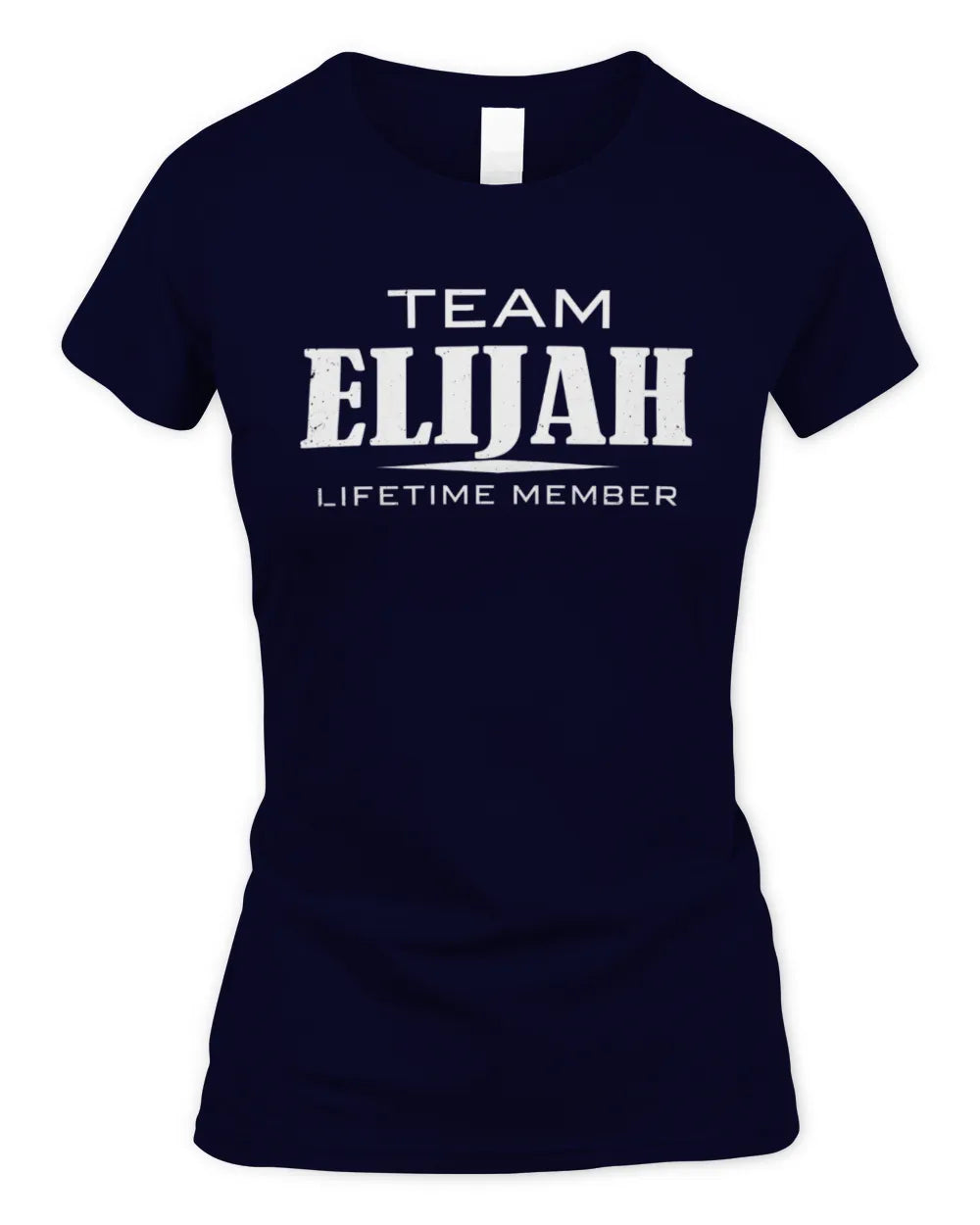 ELIJAH BL62-K4-128 - Personalized “Team NAME Lifetime Member” - Women's Standard T-Shirt - Navy