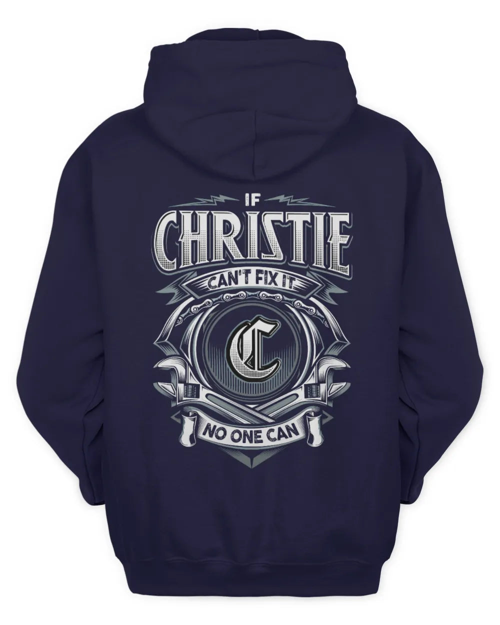 CHRISTIE AP81-K4-626 - Personalized Ahmed Quote Apparel “If Ahmed Can't Fix It, No One Can” - Unisex Hoodie - Navy