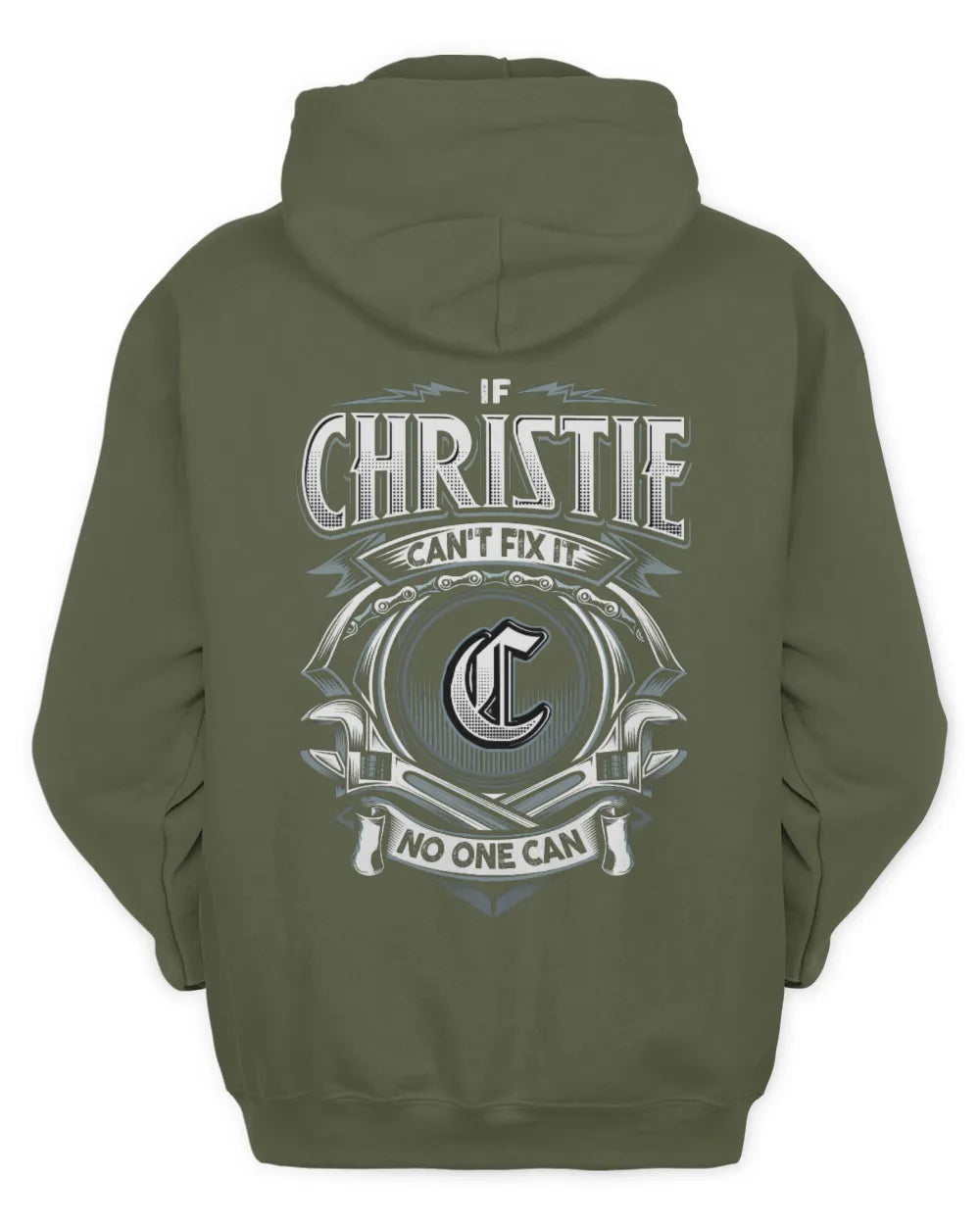 CHRISTIE AP81-K4-626 - Personalized Ahmed Quote Apparel “If Ahmed Can't Fix It, No One Can” - Unisex Hoodie - Military Green