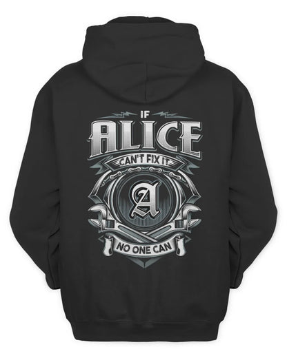 ALICE AP81-K4-626 - Personalized Ahmed Quote Apparel “If Ahmed Can't Fix It, No One Can” - Unisex Hoodie - Black